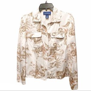 Evan Picone Button Down Long Sleeve Shirt